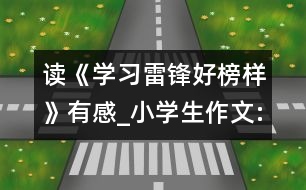 讀《學(xué)習(xí)雷鋒好榜樣》有感_小學(xué)生作文:五年級(jí)