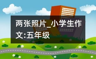 兩張照片_小學生作文:五年級