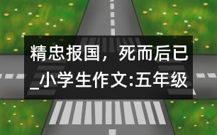 精忠報(bào)國(guó)，死而后已_小學(xué)生作文:五年級(jí)