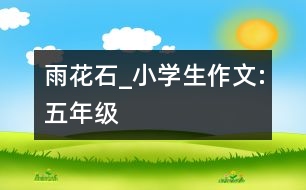 雨花石_小學(xué)生作文:五年級