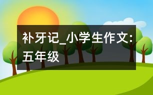 補(bǔ)牙記_小學(xué)生作文:五年級(jí)