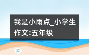 我是小雨點_小學生作文:五年級