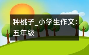 種桃子_小學(xué)生作文:五年級