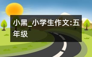 小黑_小學(xué)生作文:五年級(jí)