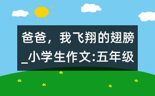 爸爸，我飛翔的翅膀_小學(xué)生作文:五年級(jí)