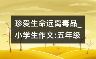 珍愛生命遠(yuǎn)離毒品_小學(xué)生作文:五年級