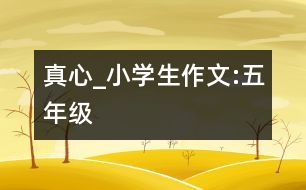 真心_小學(xué)生作文:五年級