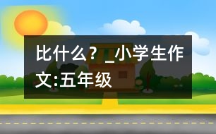 比什么？_小學生作文:五年級