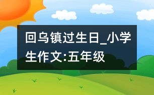 回烏鎮(zhèn)過生日_小學(xué)生作文:五年級