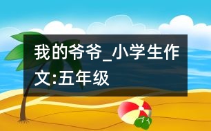 我的爺爺_小學(xué)生作文:五年級