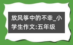 放風箏中的不幸_小學生作文:五年級