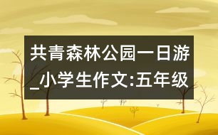 共青森林公園一日游_小學(xué)生作文:五年級(jí)