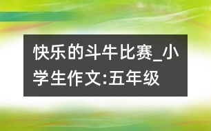 快樂(lè)的“斗?！北荣恄小學(xué)生作文:五年級(jí)