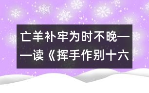 亡羊補牢為時不晚――讀《揮手作別十六歲》有感_小學生作文:五年級