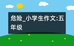 危險_小學(xué)生作文:五年級