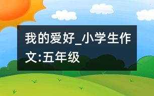 我的愛好_小學生作文:五年級