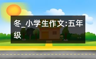 冬_小學(xué)生作文:五年級