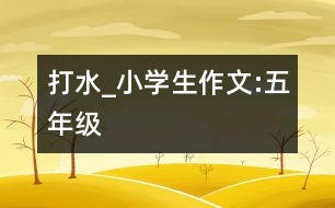 打水_小學(xué)生作文:五年級