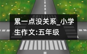 累一點(diǎn)沒(méi)關(guān)系_小學(xué)生作文:五年級(jí)