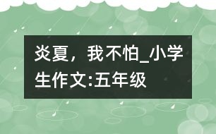 炎夏，我不怕_小學(xué)生作文:五年級(jí)