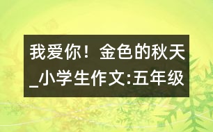 我愛你！金色的秋天_小學生作文:五年級