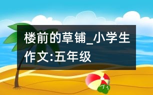 樓前的草鋪_小學(xué)生作文:五年級