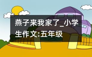 燕子來我家了_小學生作文:五年級