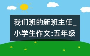 我們班的新班主任_小學生作文:五年級