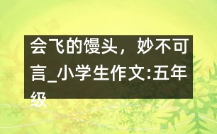 會飛的饅頭，妙不可言_小學(xué)生作文:五年級