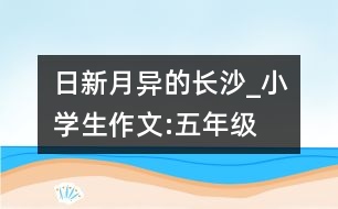 日新月異的長沙_小學(xué)生作文:五年級