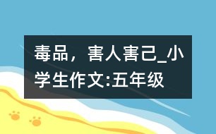 毒品，害人害己_小學(xué)生作文:五年級(jí)