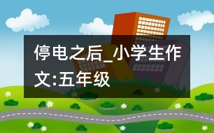 停電之后_小學(xué)生作文:五年級