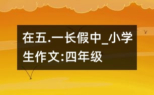 在“五.一”長(zhǎng)假中_小學(xué)生作文:四年級(jí)