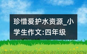 珍惜、愛(ài)護(hù)水資源_小學(xué)生作文:四年級(jí)