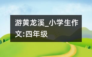 游黃龍溪_小學(xué)生作文:四年級(jí)