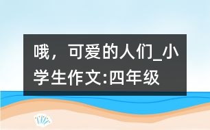 哦，可愛的人們_小學(xué)生作文:四年級