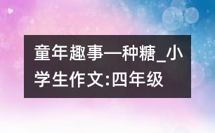 童年趣事―“種”糖_小學(xué)生作文:四年級(jí)