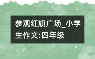 參觀紅旗廣場(chǎng)_小學(xué)生作文:四年級(jí)