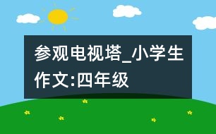 參觀電視塔_小學生作文:四年級