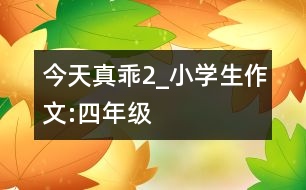 今天真乖2_小學生作文:四年級