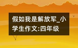 假如我是解放軍_小學(xué)生作文:四年級