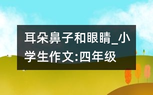 耳朵、鼻子和眼睛_小學(xué)生作文:四年級(jí)