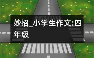 妙招_小學(xué)生作文:四年級