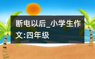 斷電以后_小學生作文:四年級