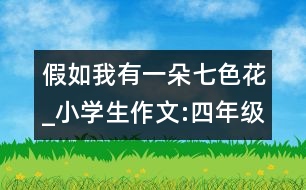 假如我有一朵七色花_小學(xué)生作文:四年級(jí)