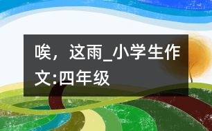 唉，這雨_小學生作文:四年級