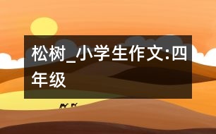 松樹_小學(xué)生作文:四年級