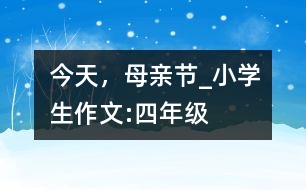 今天，母親節(jié)_小學生作文:四年級