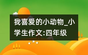 我喜愛的小動物_小學生作文:四年級