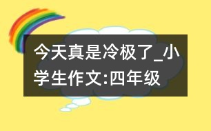 今天真是冷極了_小學(xué)生作文:四年級(jí)